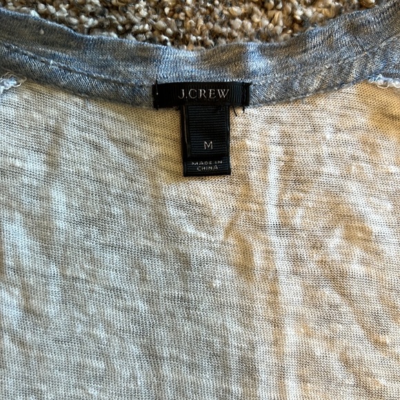 JCrew Linen baseball Tee - Picture 2 of 2